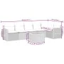 7-piece garden sofa set with gray PE rattan cushions by , Garden sets - Ref: Foro24-3257348, Price: 444,06 €, Discount: %
