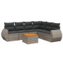 7-teiliges Gartensofa-Set mit grauen PE-Rattan-Kissen. von , Gartensets - Ref: Foro24-3257355, Preis: 453,59 €, Rabatt: %