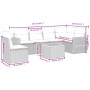 Set of 7-piece garden sofas and beige synthetic rattan cushions by , Garden sets - Ref: Foro24-3257360, Price: 486,99 €, Disc...