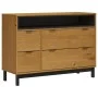 FLAM Kommode aus massivem Kiefernholz 110x40x80 cm von , Schubladen - Ref: Foro24-376071, Preis: 227,26 €, Rabatt: %