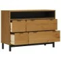 FLAM Kommode aus massivem Kiefernholz 110x40x80 cm von , Schubladen - Ref: Foro24-376071, Preis: 227,26 €, Rabatt: %