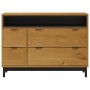 Cómoda FLAM madera maciza de pino 110x40x80 cm | Foro24.es | Tu tienda online para hogar, jardín y más Foro24.es