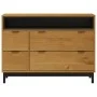 FLAM Kommode aus massivem Kiefernholz 110x40x80 cm von , Schubladen - Ref: Foro24-376071, Preis: 227,26 €, Rabatt: %