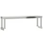 Mesa de trabajo para cocina con estante acero inox 110x55x120cm de , Restauración - Ref: Foro24-3208899, Precio: 243,42 €, De...