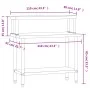 Mesa de trabajo para cocina con estante acero inox 110x55x120cm de , Restauración - Ref: Foro24-3208899, Precio: 243,42 €, De...