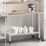 Küchenarbeitstisch mit Edelstahlregal 110x55x120cm von , Wiederherstellung - Ref: Foro24-3208901, Preis: 229,25 €, Rabatt: %