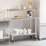 Küchenarbeitstisch mit Edelstahlregal 110x55x120cm von , Wiederherstellung - Ref: Foro24-3208901, Preis: 247,25 €, Rabatt: %
