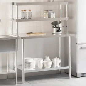Küchenarbeitstisch mit Edelstahlregal 110x55x150cm von , Wiederherstellung - Ref: Foro24-3208903, Preis: 266,24 €, Rabatt: %