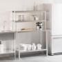 Mesa de trabajo para cocina con estante acero inox 110x55x150cm