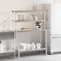 Mesa de trabajo para cocina con estante acero inox 110x55x150cm de , Restauración - Ref: Foro24-3208903, Precio: 280,21 €, De...