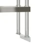 Kitchen work table with stainless steel shelf 110x55x150cm by , Restoration - Ref: Foro24-3208903, Price: 266,24 €, Discount: %