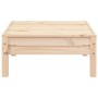 2-Sitzer-Gartensofa mit Fußstütze aus massivem Zirbenholz von , Modulare Sofas für den Außenbereich - Ref: Foro24-838019, Pre...