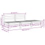 3-seater garden sofa made of solid Douglas fir wood by , Modular outdoor sofas - Ref: Foro24-838038, Price: 128,53 €, Discoun...