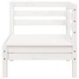 3-Sitzer Gartensofa massives Kiefernholz weiß von , Modulare Sofas für den Außenbereich - Ref: Foro24-838027, Preis: 180,88 €...