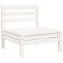 3-Sitzer Gartensofa massives Kiefernholz weiß von , Modulare Sofas für den Außenbereich - Ref: Foro24-838027, Preis: 180,88 €...