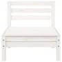 3-Sitzer Gartensofa massives Kiefernholz weiß von , Modulare Sofas für den Außenbereich - Ref: Foro24-838027, Preis: 180,88 €...