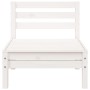 3-Sitzer Gartensofa massives Kiefernholz weiß von , Modulare Sofas für den Außenbereich - Ref: Foro24-838027, Preis: 183,50 €...