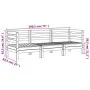 3-Sitzer Gartensofa massives Kiefernholz weiß von , Modulare Sofas für den Außenbereich - Ref: Foro24-838027, Preis: 180,88 €...