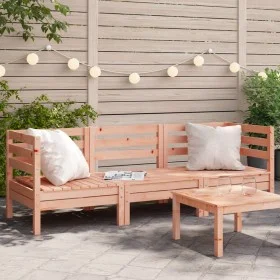 3-seater garden sofa made of solid Douglas fir wood by , Modular outdoor sofas - Ref: Foro24-838031, Price: 158,53 €, Discoun...