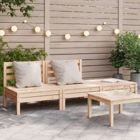 3-Sitzer-Gartensofa aus massivem Zirbenholz von , Modulare Sofas für den Außenbereich - Ref: Foro24-838033, Preis: 120,02 €, ...