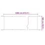 Toldo vertical beige 180x1200 cm tela oxford