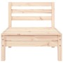 3-Sitzer-Gartensofa aus massivem Zirbenholz von , Modulare Sofas für den Außenbereich - Ref: Foro24-838033, Preis: 121,57 €, ...
