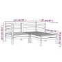2-Sitzer-Gartensofa mit Fußstütze imprägniertes Zirbenholz von , Modulare Sofas für den Außenbereich - Ref: Foro24-838025, Pr...