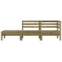 3-seater garden sofa in impregnated pine wood by , Modular outdoor sofas - Ref: Foro24-838046, Price: 136,85 €, Discount: %