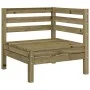 3-seater garden sofa in impregnated pine wood by , Modular outdoor sofas - Ref: Foro24-838046, Price: 136,85 €, Discount: %