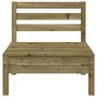 3-Sitzer-Gartensofa aus imprägniertem Kiefernholz von , Modulare Sofas für den Außenbereich - Ref: Foro24-838046, Preis: 138,...