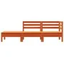 3-Sitzer Gartensofa aus massivem Kiefernholz wachsbraun von , Modulare Sofas für den Außenbereich - Ref: Foro24-838044, Preis...