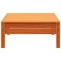 3-seater garden sofa made of solid pine wood in brown wax by , Modular outdoor sofas - Ref: Foro24-838044, Price: 124,84 €, D...