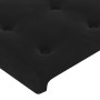 Cabecero de terciopelo negro 163x23x78/88 cm