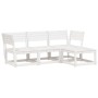 4-teiliges Gartenmöbel-Set aus massivem Kiefernholz weiß von , Gartensets - Ref: Foro24-3216906, Preis: 354,97 €, Rabatt: %