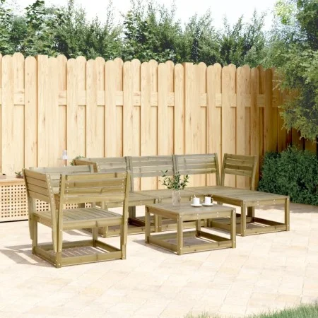 5-piece garden sofa set made of impregnated pine wood by , Garden sets - Ref: Foro24-3216919, Price: 425,35 €, Discount: %