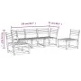 5-piece garden sofa set made of solid white pine wood by , Garden sets - Ref: Foro24-3216971, Price: 452,20 €, Discount: %