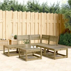 5-piece garden sofa set made of impregnated pine wood by , Garden sets - Ref: Foro24-3216959, Price: 348,01 €, Discount: %