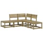 Juego de sofás de jardín 5 piezas madera de pino impregnada de , Conjuntos de jardín - Ref: Foro24-3216959, Precio: 353,05 €,...