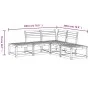 5-piece garden sofa set made of impregnated pine wood by , Garden sets - Ref: Foro24-3216959, Price: 348,01 €, Discount: %