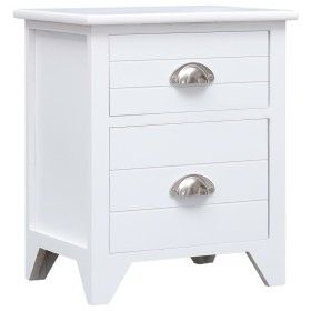 Nachttisch aus weißem Paulownia-Holz, 38 x 28 x 45 cm von vidaXL, Nachttische - Ref: Foro24-284049, Preis: 66,72 €, Rabatt: %