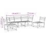 5-piece garden sofa set made of solid Douglas fir wood by , Garden sets - Ref: Foro24-3216973, Price: 397,29 €, Discount: %