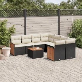 8-piece garden sofa set with black synthetic rattan cushions by , Garden sets - Ref: Foro24-3259907, Price: 543,65 €, Discoun...