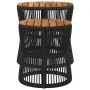 Garden side tables 2 pieces black rattan wooden surface by , Garden tables - Ref: Foro24-366291, Price: 155,75 €, Discount: %