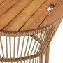 Garten-Beistelltische 2 Stück beige Rattan-Holzoberfläche von , Gartentische - Ref: Foro24-366293, Preis: 158,06 €, Rabatt: %