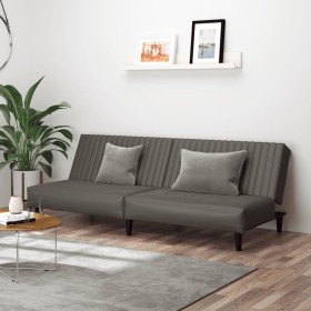 2-Sitzer-Schlafsofa Kunstleder grau von , Sofas - Ref: Foro24-375949, Preis: 257,54 €, Rabatt: %