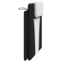 Padded headboard synthetic leather black white 100 cm by , Headboards and footboards - Ref: Foro24-374779, Price: 49,50 €, Di...