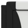 Gepolstertes Kopfteil Kunstleder schwarz weiß 100 cm von , Kopf- und Fußteile - Ref: Foro24-374779, Preis: 49,50 €, Rabatt: %