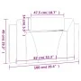 Gepolstertes Kopfteil Kunstleder schwarz weiß 100 cm von , Kopf- und Fußteile - Ref: Foro24-374779, Preis: 49,50 €, Rabatt: %