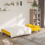 Two-seater sofa bed with two yellow velvet pillows by , Sofas - Ref: Foro24-375813, Price: 246,65 €, Discount: %