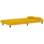 2-Sitzer-Schlafsofa mit zwei gelben Samtkissen von , Sofas - Ref: Foro24-375813, Preis: 242,41 €, Rabatt: %
